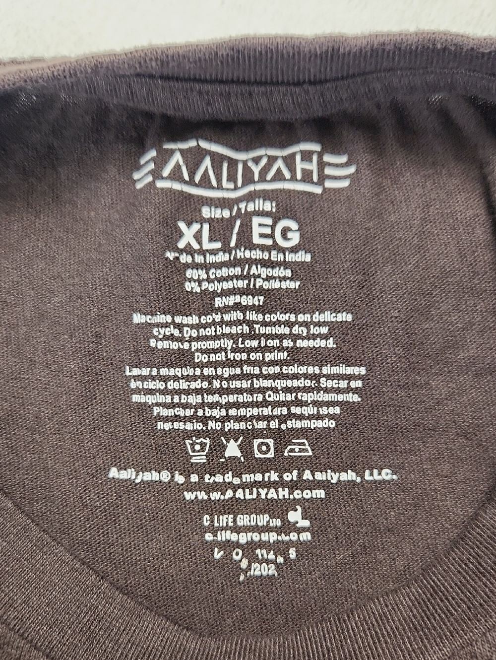 Aaliyah T-Shirt More Than A Woman 1996 XL Black Unisex - Picture 5 of 9